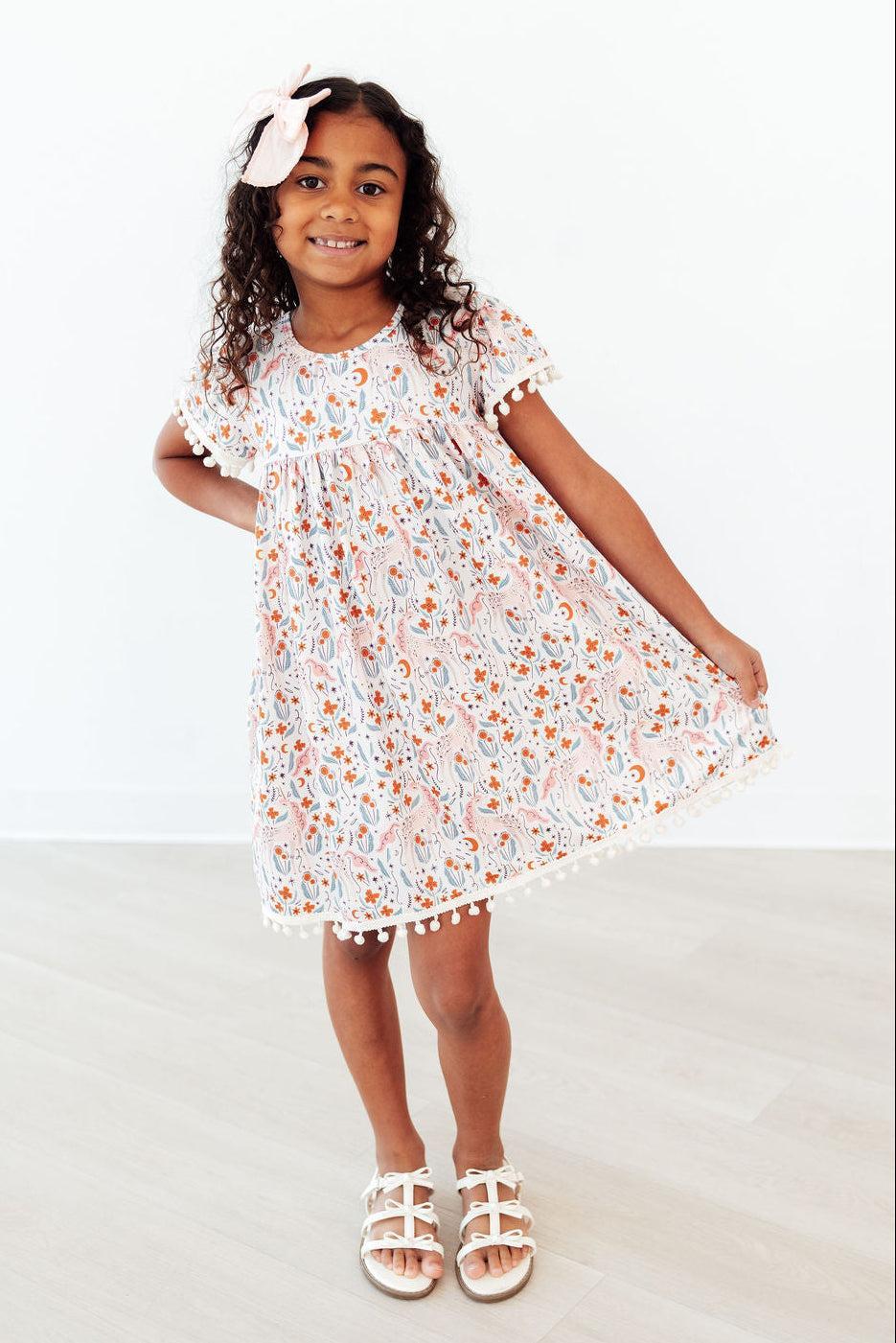 Robe Pompon Soirée Licorne
