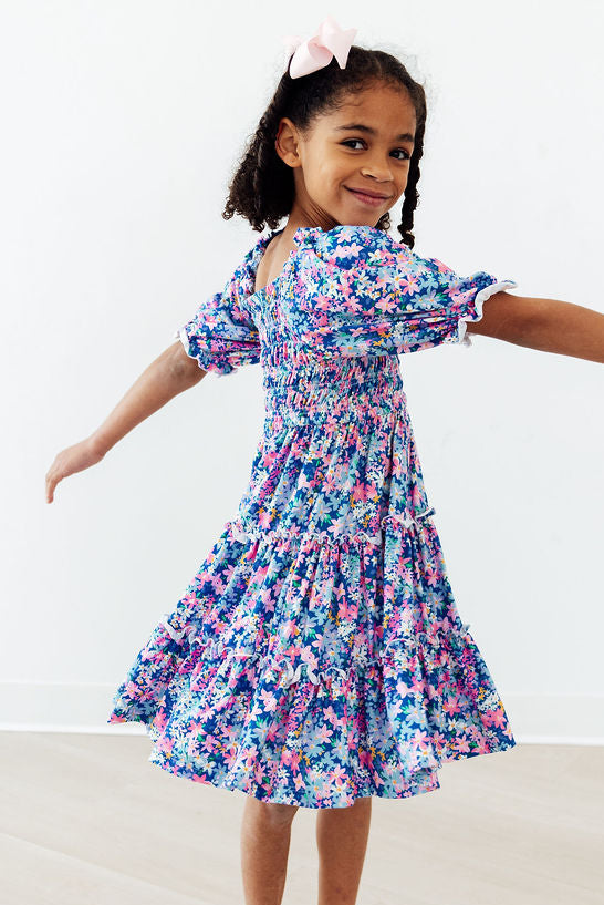 Robe smockée à volants « Darling Daisies »