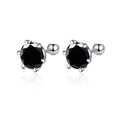 Moissanite Screw Stud Earrings 0.2-2CT D Color 925 Sterling Silver 6 Prong