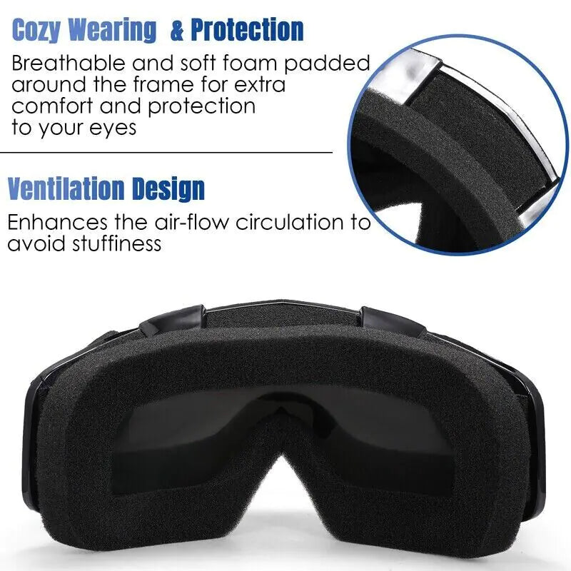 Motocross Goggles | Racing Off-Road | Dirt Bike | ATV | UTV | BMX | MX | XC | Motorcycle Eyewear - # BOAA221810001