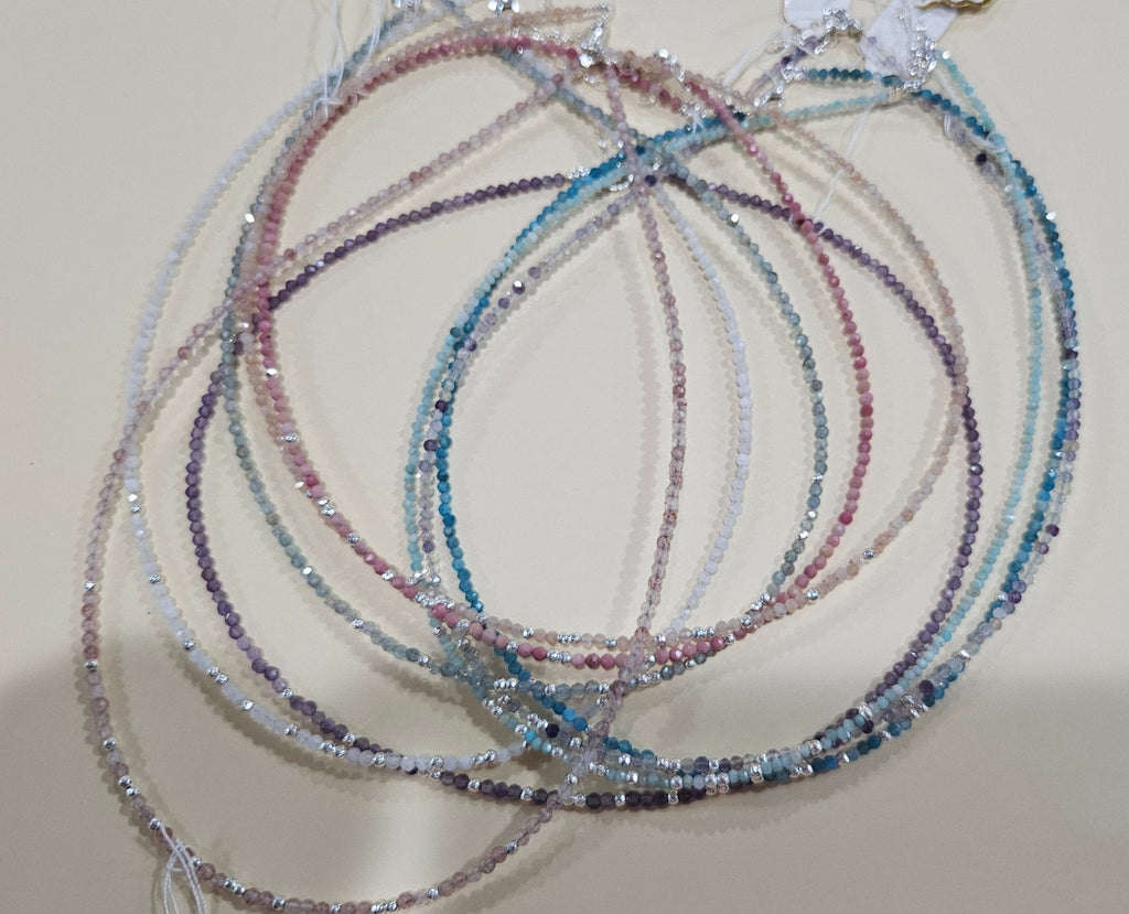 Natural Gemstone Necklace – 9 Colors, 6.7" Diameter – Customizable with a Pendant