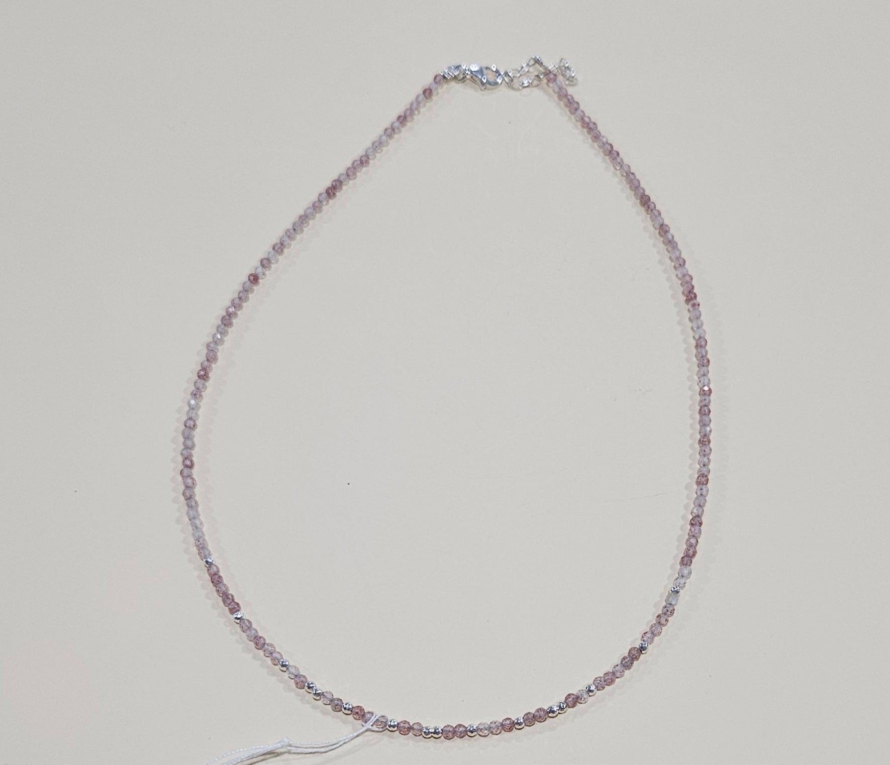 Natural Gemstone Necklace – 9 Colors, 6.7" Diameter – Customizable with a Pendant
