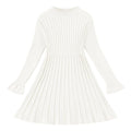 Neutocd Toddler Girl Sweater Dresses-Long Sleeve A-Line Sweater Dress for Girls-Little Girl Fall-Winter Dresses - # GIAA211710014