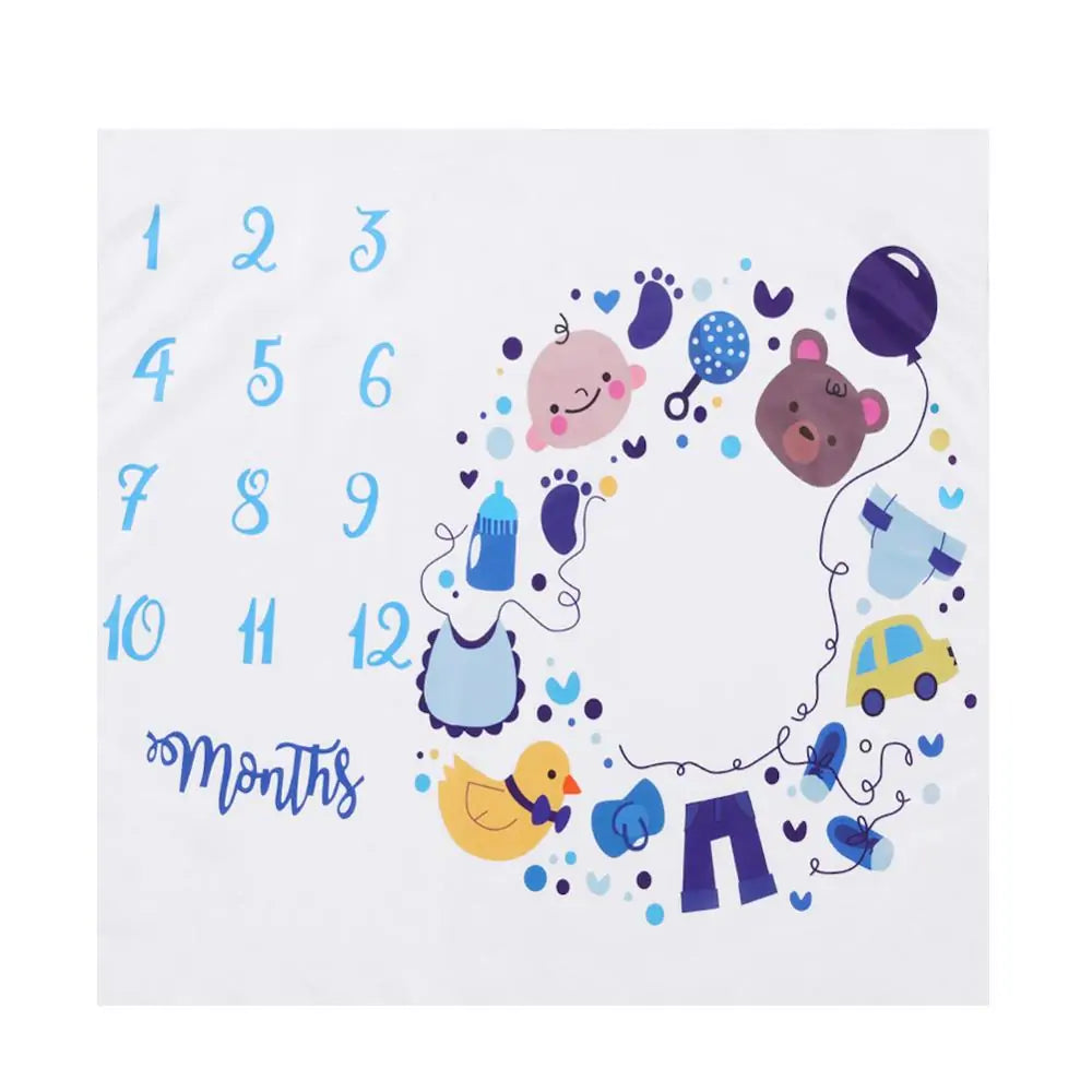 Newborn Baby Milestone Photography Blanket - # BAGE41110002
