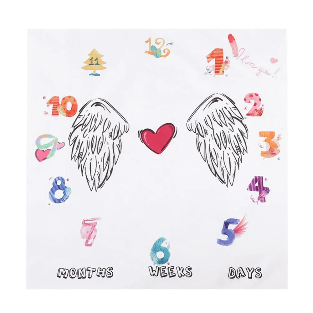 Newborn Baby Milestone Photography Blanket - # BAGE41110002