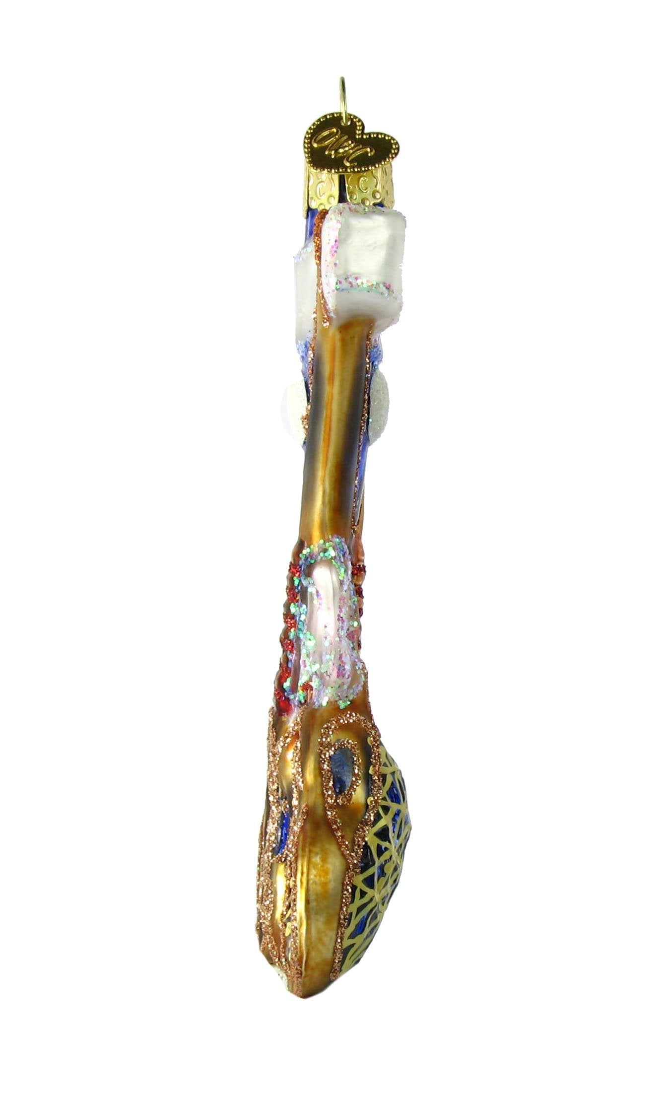 Lacrosse Set Glass Ornament
