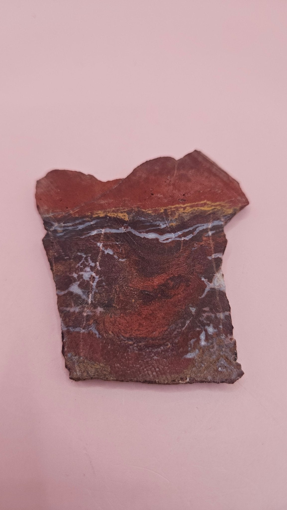 Noreena Jasper Polished Slab – Vibrant Australian Jasper Specimen 38 g