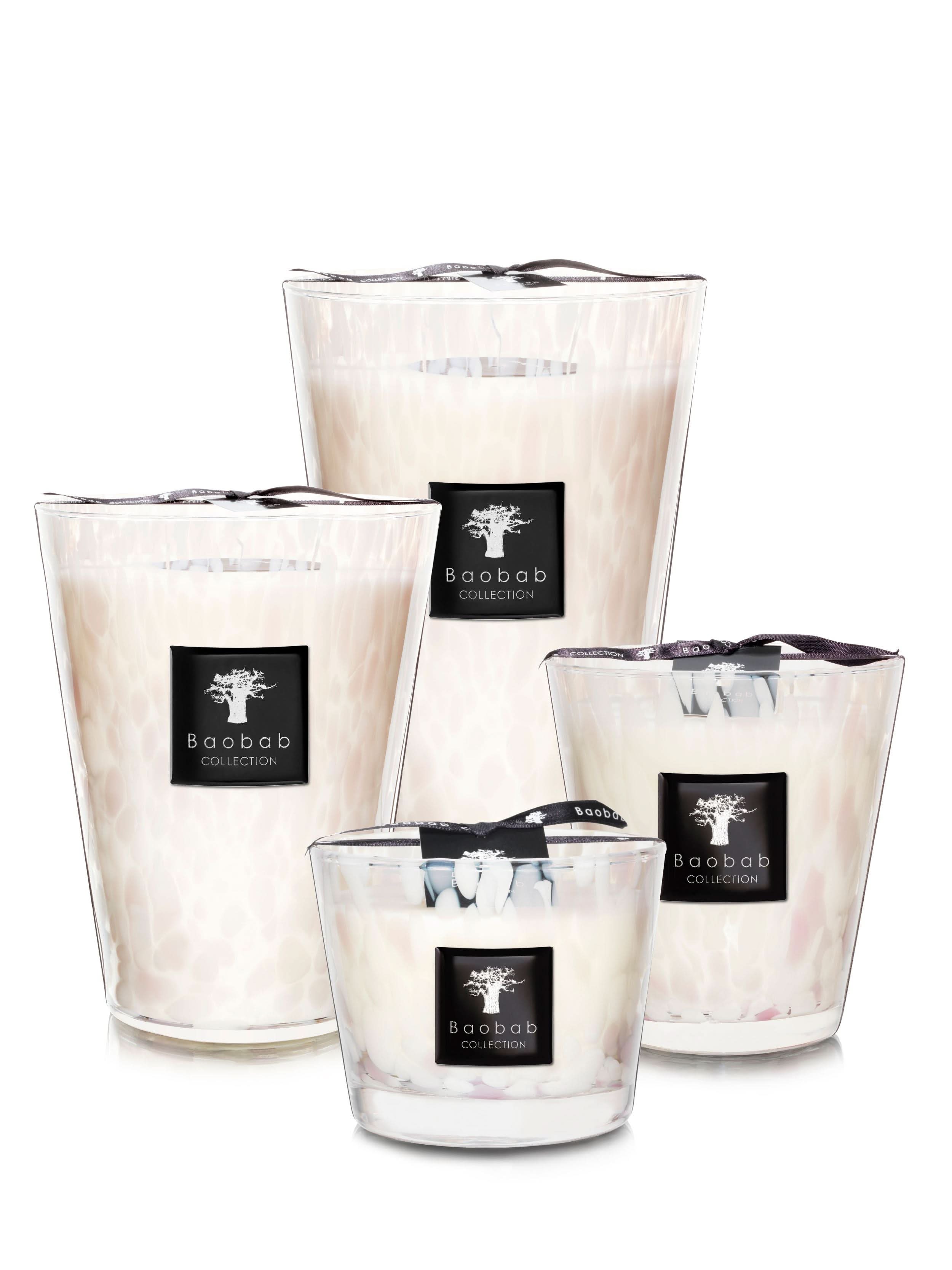 Baobab Collection White Pearls Max 24 Candle