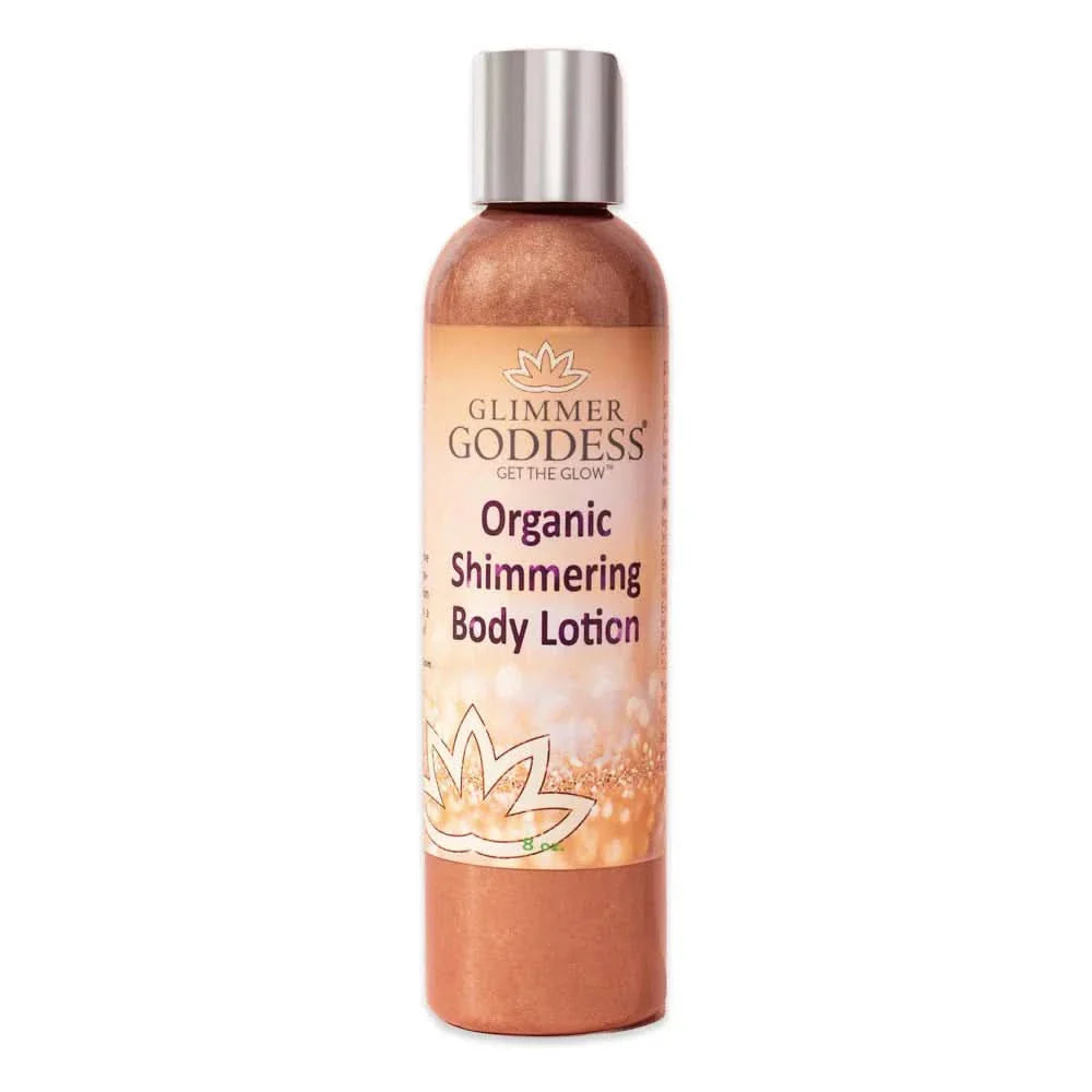 Glimmer Goddess Organic Shimmer Body Lotion 8oz - Bronze - Super Level 3