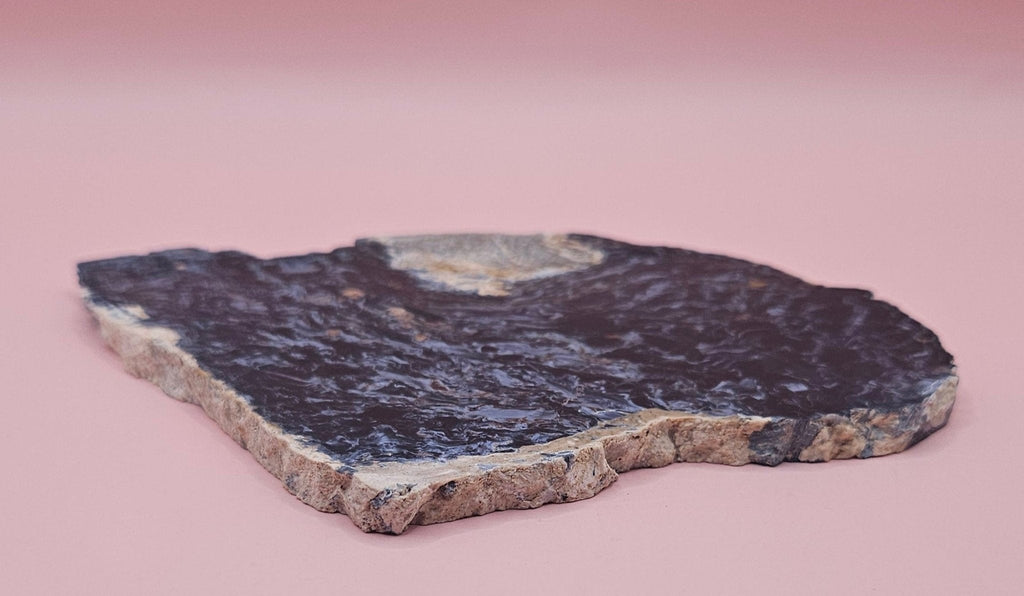 Pietersite Mineral Specimen Slab from Namibia – 6.5x4.7" – 197g