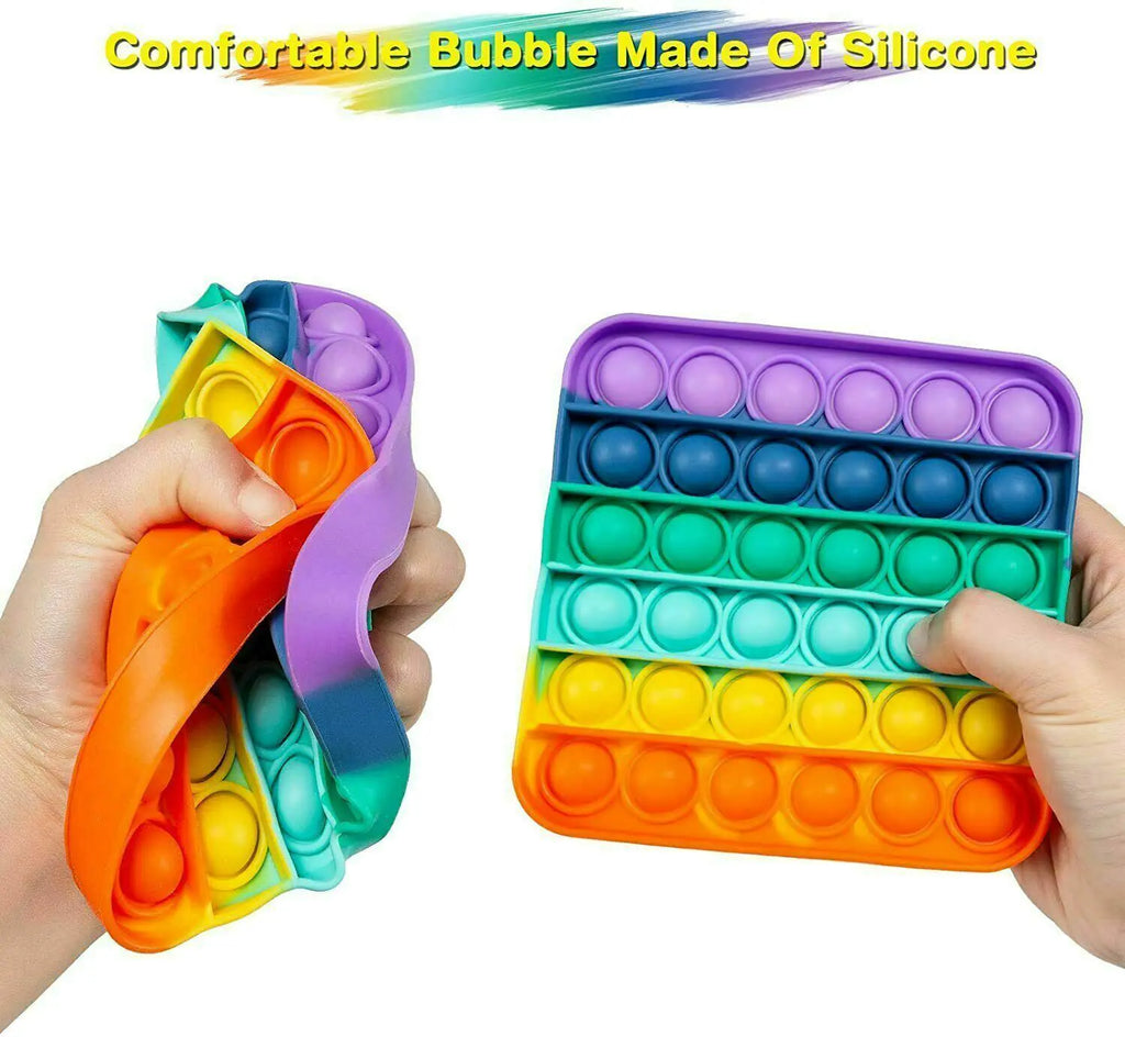 Popit Fidget Toy Push Bubble Sensory Stress Relief Kids Family Games Square Game - # BOT&G51110001