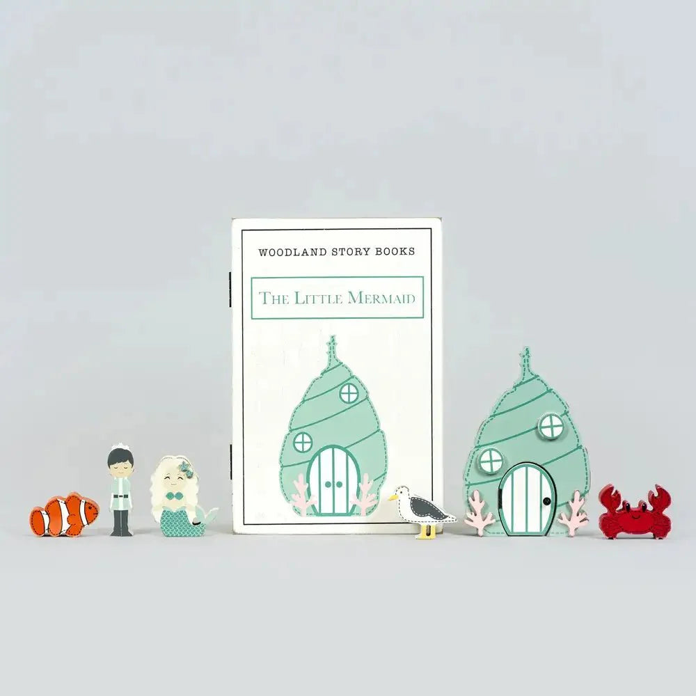 Preschool Wooden Storybook Set – Mermaid Theme (Ages 3+)