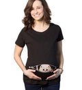 Printed Maternity T-Shirt with Round Neck Design - # PRGTA11310026