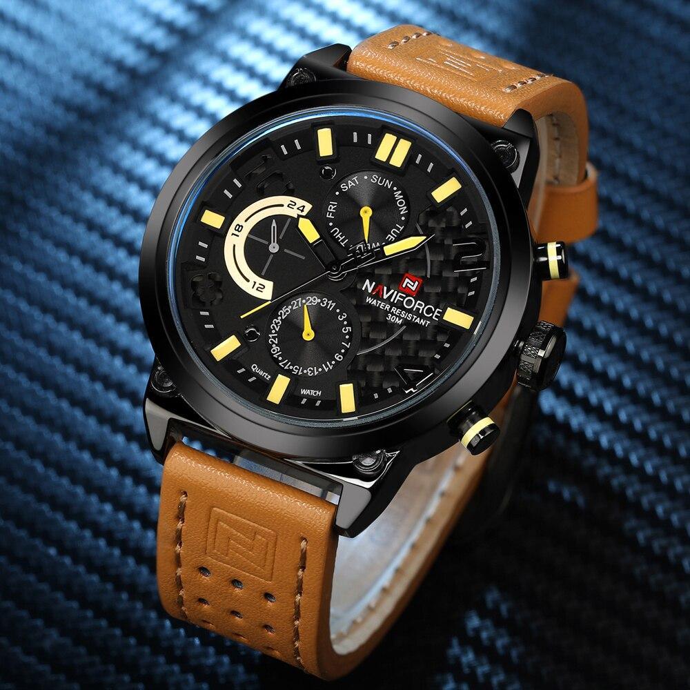 Montres de sport de luxe pour hommes Montre-bracelet étanche Aiguilles fluorescentes Design unique Excellent cadeau