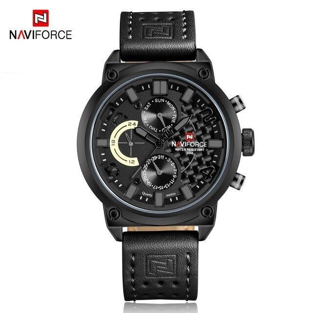 Montres de sport de luxe pour hommes Montre-bracelet étanche Aiguilles fluorescentes Design unique Excellent cadeau