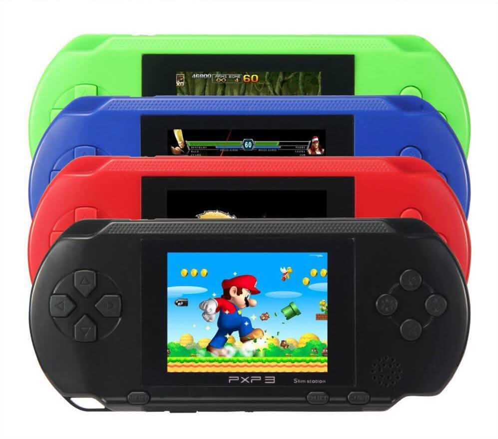 Console de jeu vidéo portable PXP3 avec plus de 150 jeux