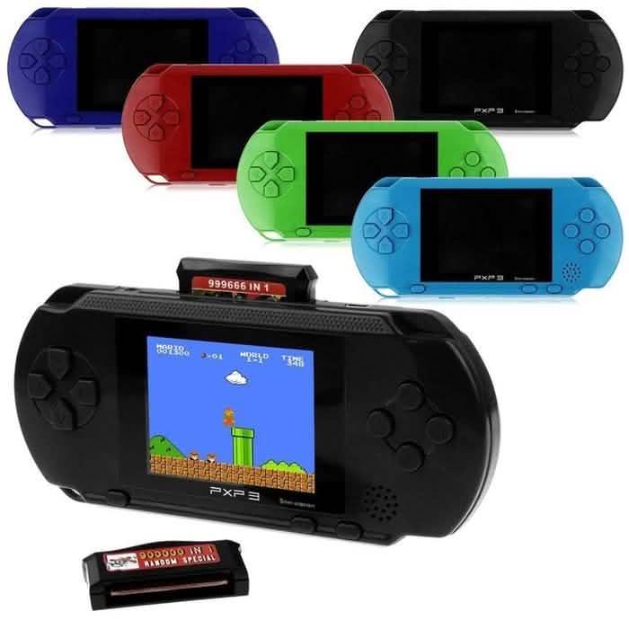 Console de jeu vidéo portable PXP3 avec plus de 150 jeux