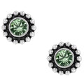 Green Peridot Twinkle Mini Post Earrings