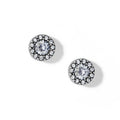 Silver Illumina Solitaire Post Earrings