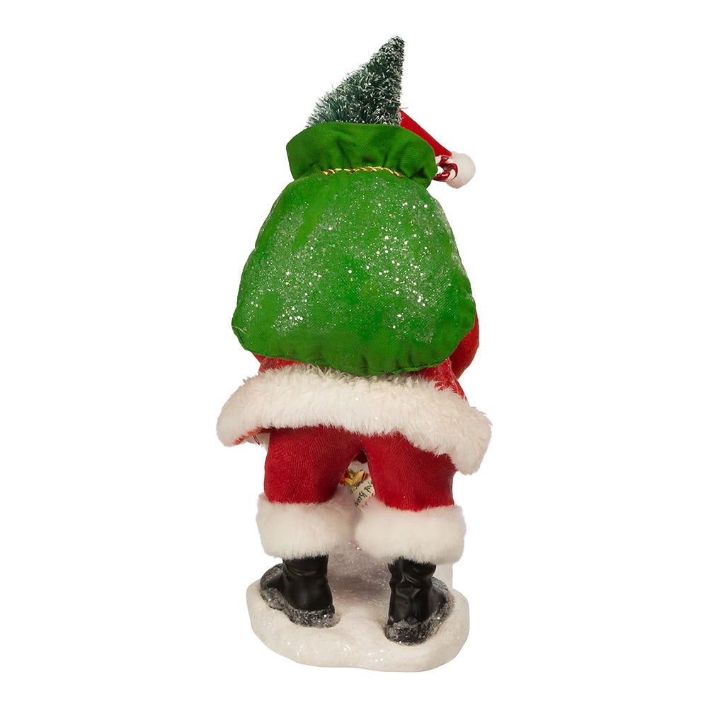 Fabriche Santa With Mailbox - 10 Inch