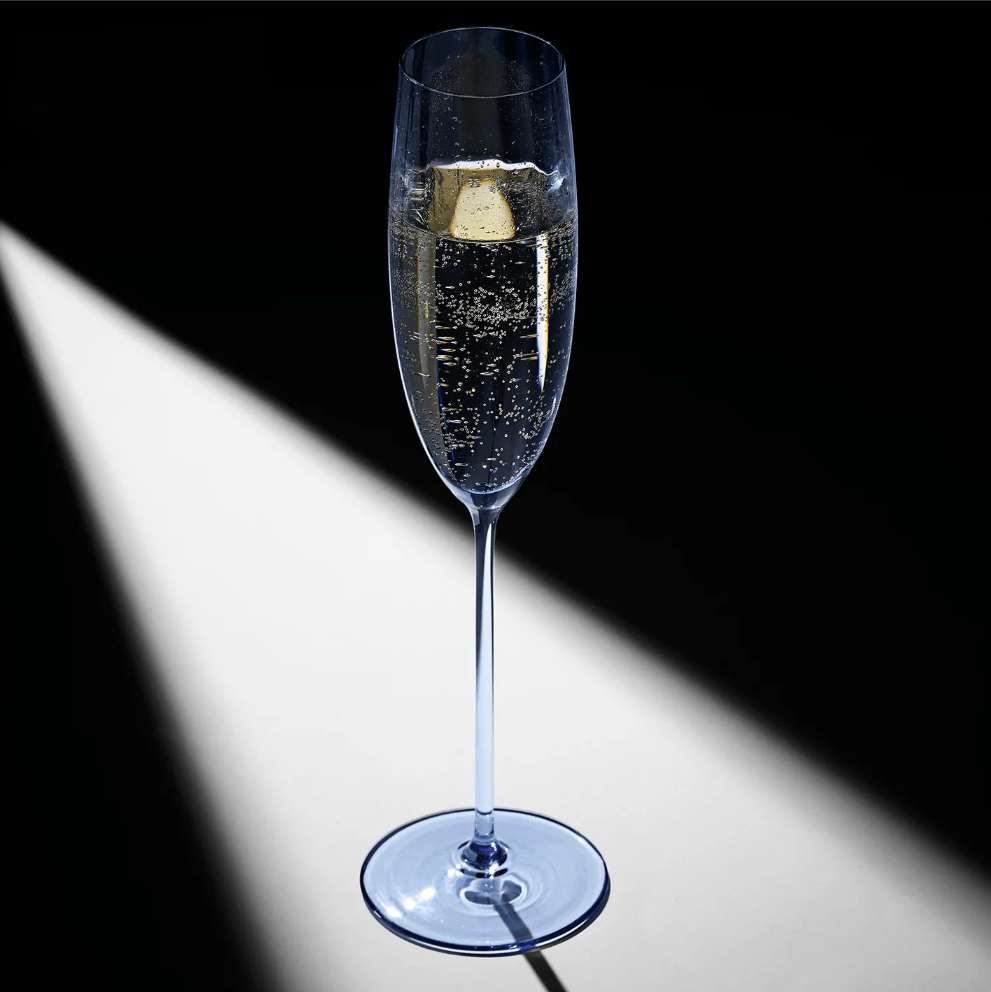 Quinn Mouth-Blown Crystal Glassware – Premium Coastal Entertaining (Ocean Blue)
