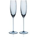 Quinn Mouth-Blown Crystal Glassware – Premium Coastal Entertaining (Ocean Blue)