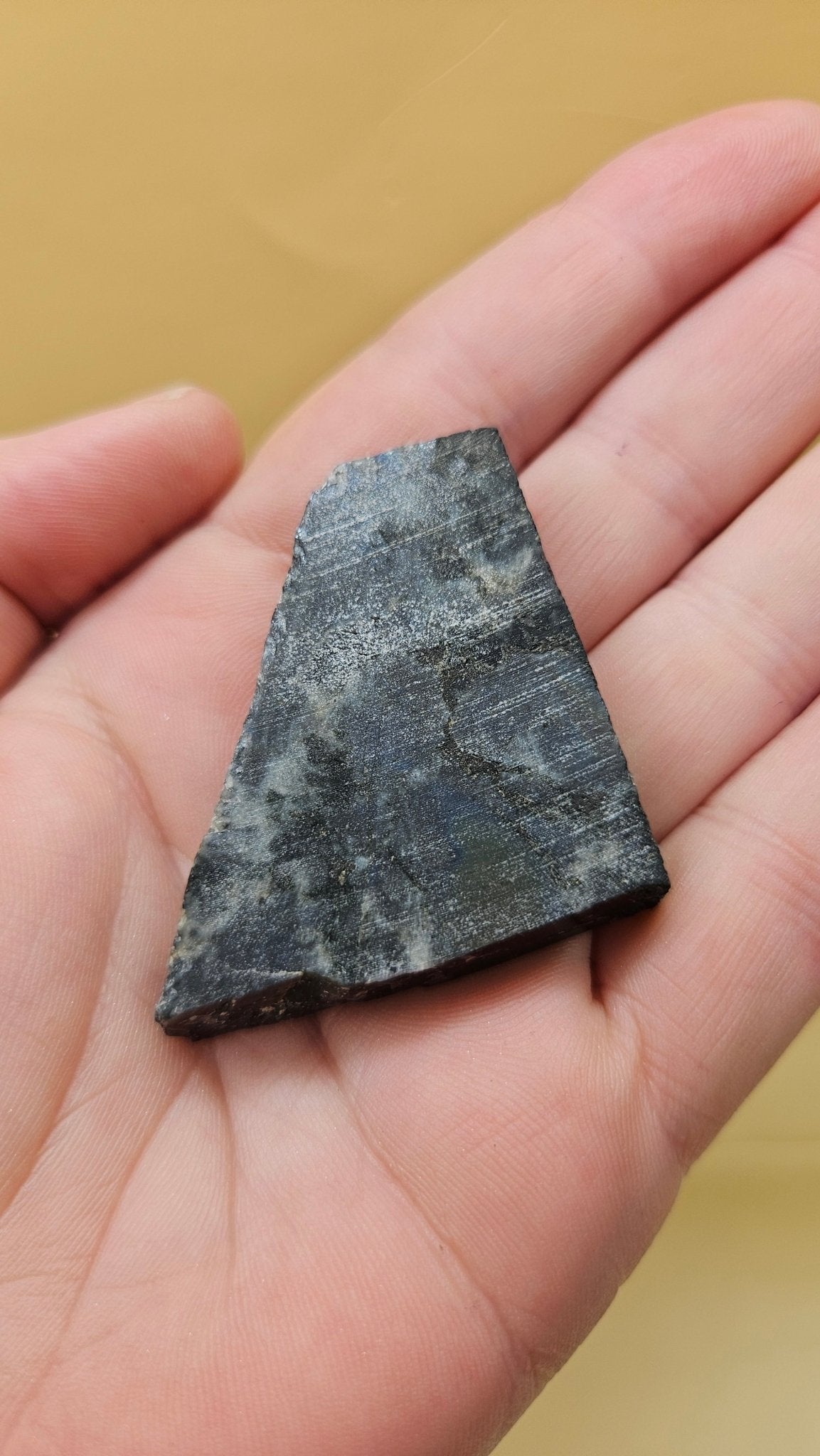 Rare Spectrolite Slab from Finland – 28g Iridescent Feldspar Gemstone for Display or Lapidary Use