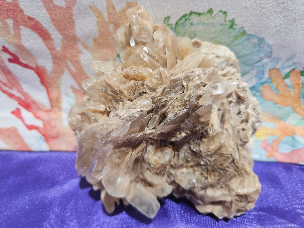 Raw Calcite On Sandstone