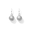 Recycled Bomb Dangle Earrings Upcycled Aluminum Bomb Parts 1.25in Handmade Laos