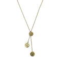 Recycled Bullet Cluster Necklace - 3 Polished Casings 11in Cambodian Handmade