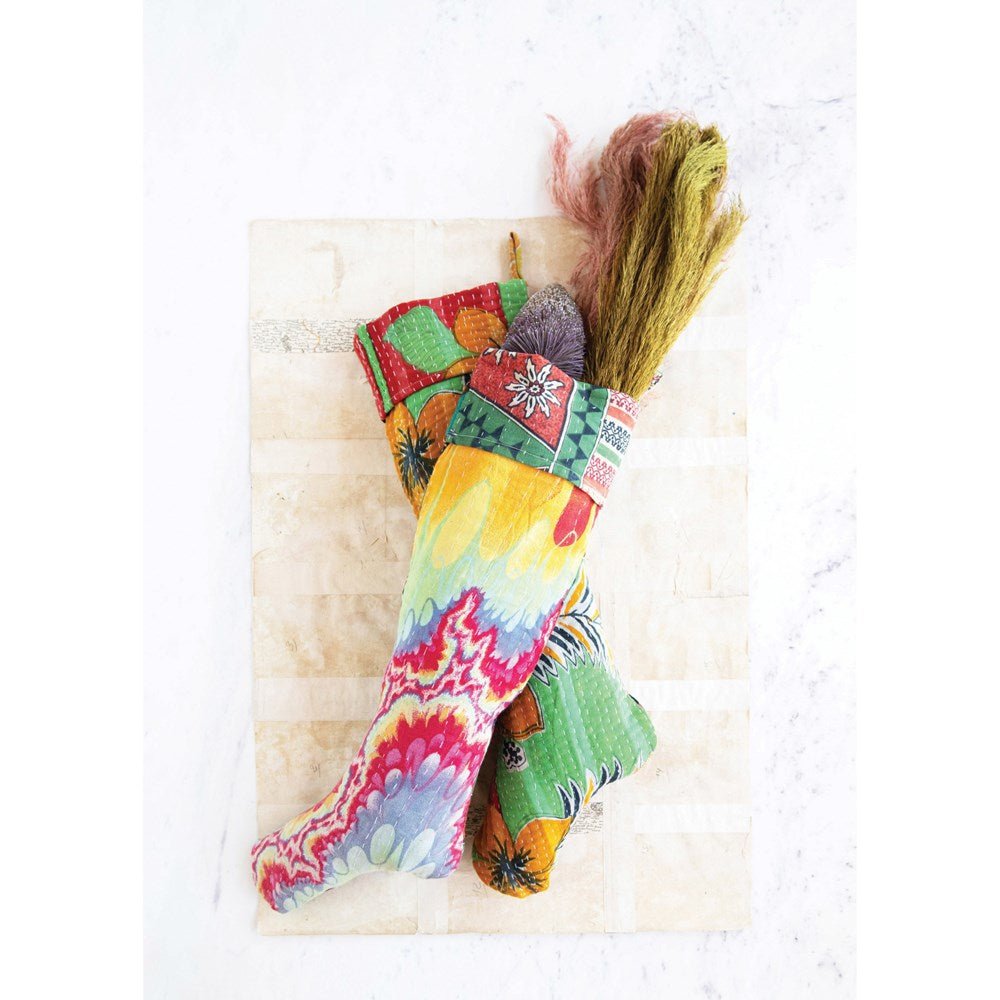 Recycled Kantha Fabric Stocking