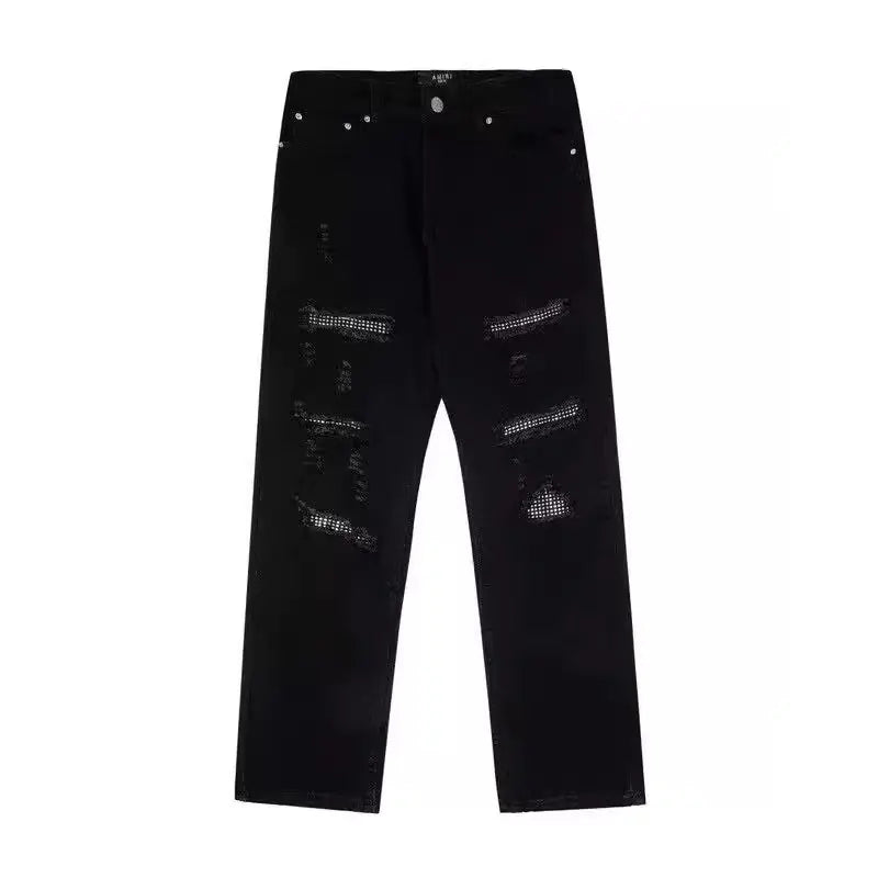 Rivet Cut Trousers - # BOAA13410023