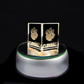 Rotating LED Crystal Display Base With Color Lights