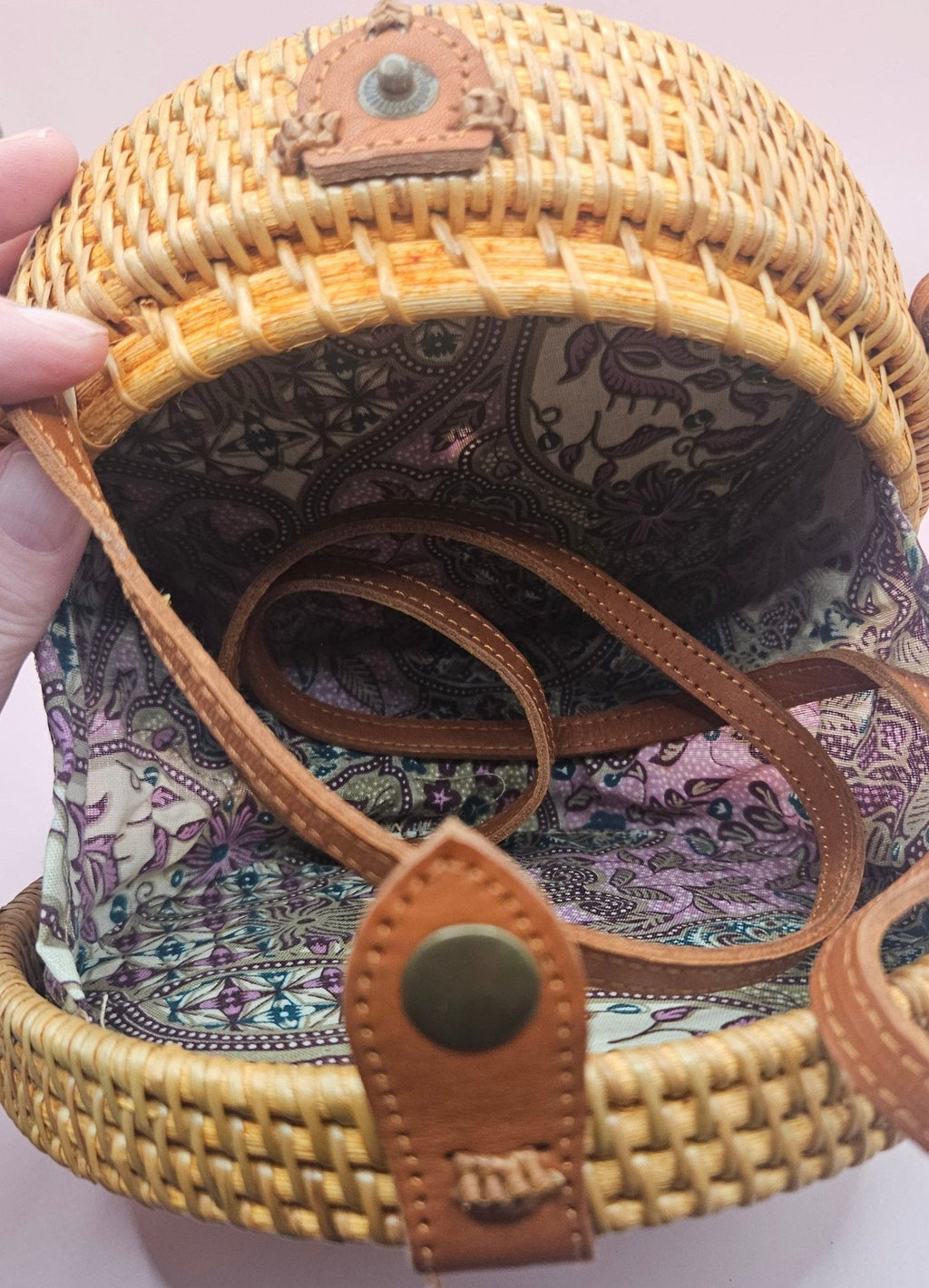 Round Rattan Crossbody Bags – 4 Styles Available