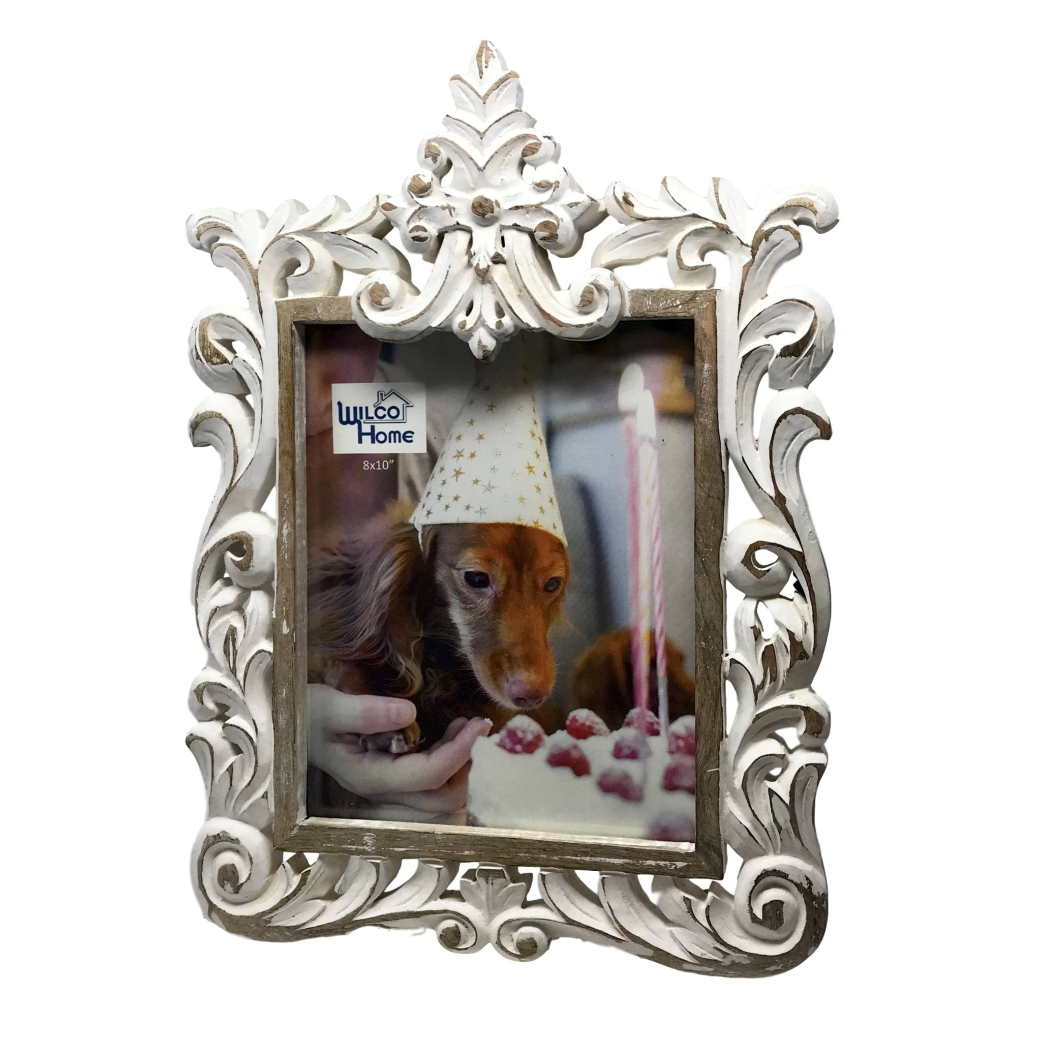 Royal Orleans Hand-Carved Wood Photo Frame/Fold Out Stand