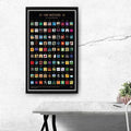 Scratch Off 100 Poster Movies Of All Time Must-See Movies Unique Design Perfect Gift For Teens And Older