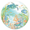 Sea Life Serenade Glass Lazy Susan Turntable 13" Round