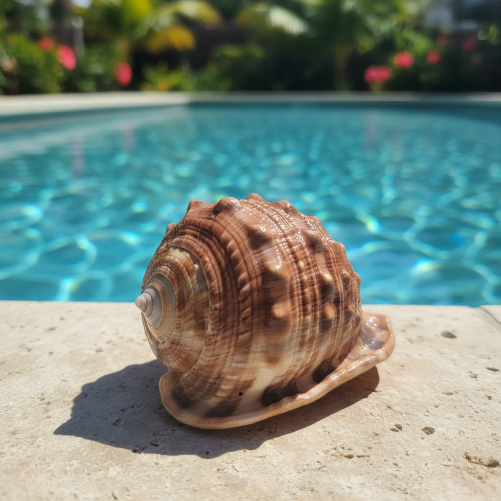 Select Stock- Bullmouth Cameo Helmet Shell Display – available in 2 sizes (Cypraecassis rufa)