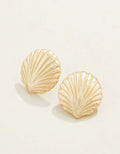 Shello Stud Earrings Gold