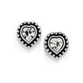 Boucles d'oreilles clous mini cœur scintillant