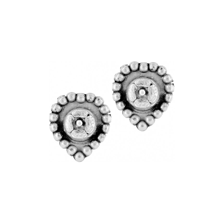 Boucles d'oreilles clous mini cœur scintillant
