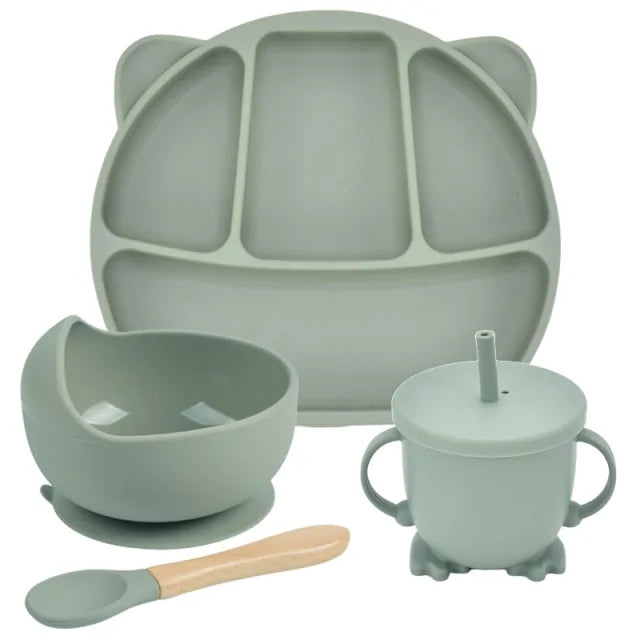 Silicone Baby Feeding Spoon Set - # BAGE21110006