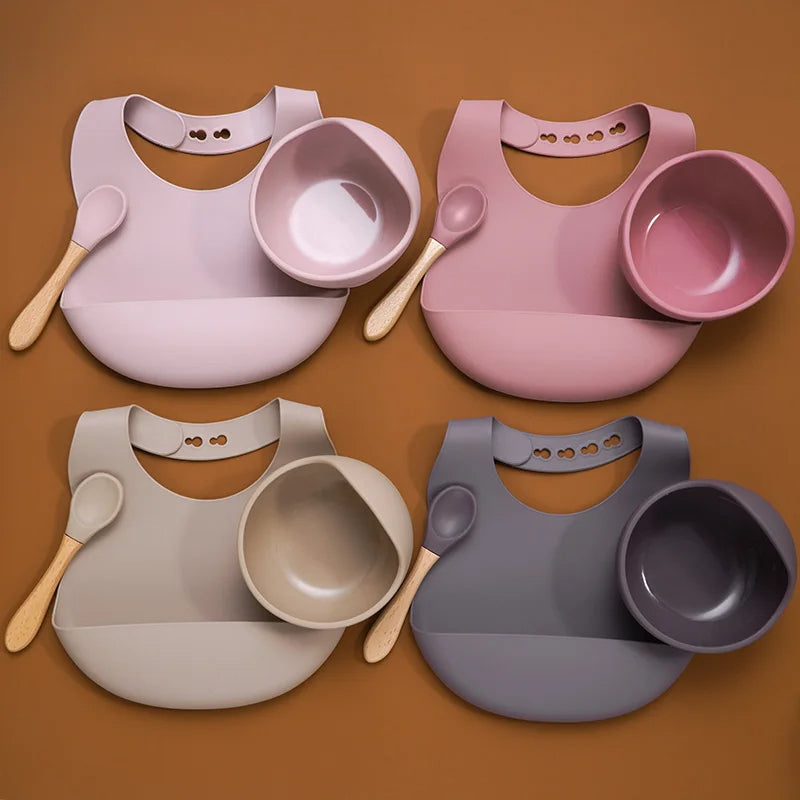 Silicone Baby Feeding Tableware Set - # BAGE21110001