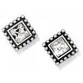 Mini boucles d'oreilles clou carrées étincelantes
