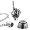 Skeleton Hand Magnetic Pendant Necklace Gothic Charm