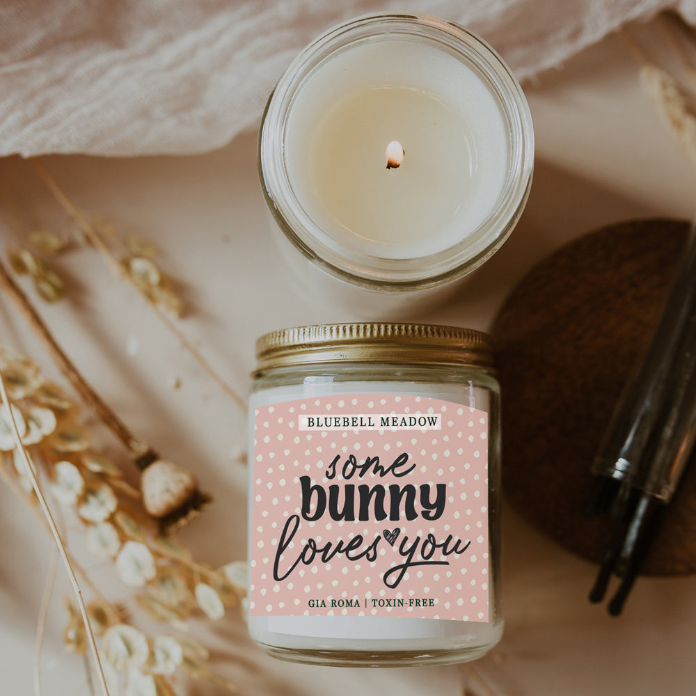 Bluebell Meadow Soy Candle - Fresh Spring Floral Scent, Dewy Petals, Relaxing