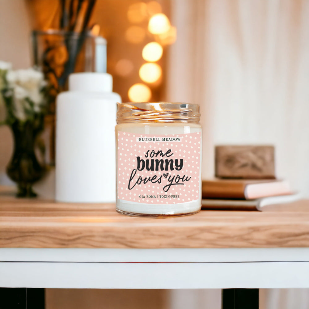 Bluebell Meadow Soy Candle - Fresh Spring Floral Scent, Dewy Petals, Relaxing