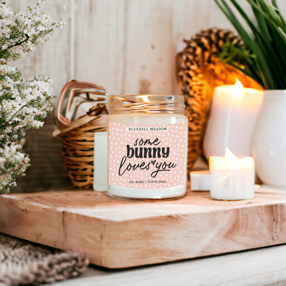 Bluebell Meadow Soy Candle - Fresh Spring Floral Scent, Dewy Petals, Relaxing