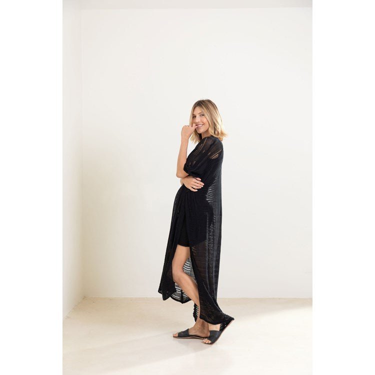 Souk Knit Tunic Cover-up - Available in Black, Sandstone, & Spice
