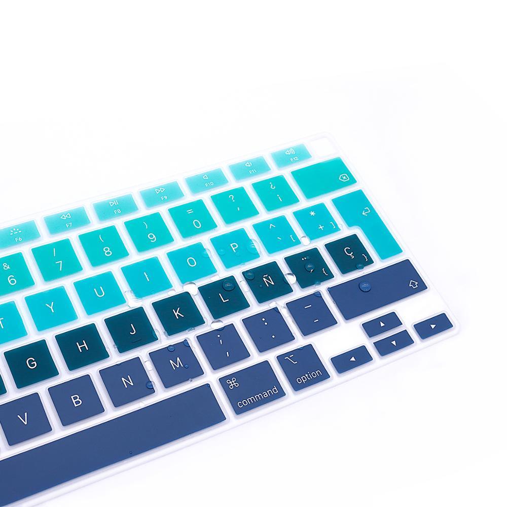 Spanish Laptop color silicone Keyboard Cover For Macbook Air 13 A2179  Protective film keyboard case For Apple Air13 2020  New